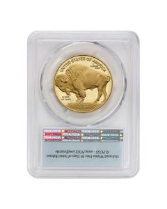 PRE-ORDER 2026-W $50 Gold Buffalo PCGS PR70DCAM FS Flag Label w/ OGP
