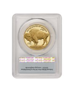 PRE-ORDER 2026-W $50 Gold Buffalo PCGS PR70DCAM FS Bison Label w/ OGP