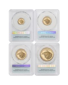 PRE-ORDER Set of 4 2026-W Gold Eagle PCGS PR70DCAM FS Flag w/ OGP