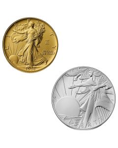 PRE-ORDER Set of 2 1916 (2026) 50c Gold Walking Liberty and Silver Medal w/ OGP + BONUS ASE