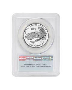 2026-W $100 Platinum Eagle PCGS PR70DCAM FS Flag Label w/ OGP