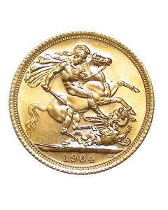Post-1933 Queen Elizabeth British Gold Sovereign BU (Random Year)
