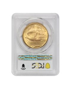 1927 $20 Gold Saint Gaudens PCGS MS65 Obverse