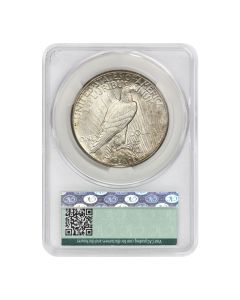 1927 $1 Silver Peace CACG AU58 