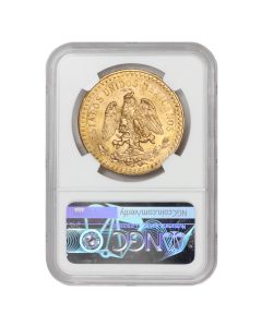 Mexico 1927 Gold 50 Peso NGC MS62+ Obverse