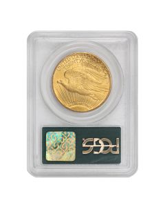 1927 $20 Gold Saint Gaudens PCGS MS63 OGH Obverse