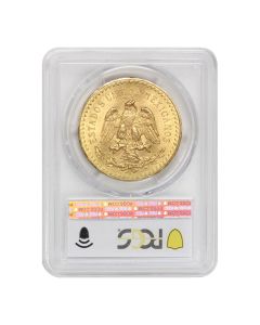 Mexico 1930 Gold 50 Peso PCGS MS63