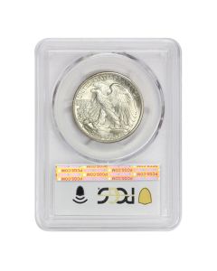 1935-S 50c Silver Walking Liberty PCGS MS66+ CAC Giovanni Label