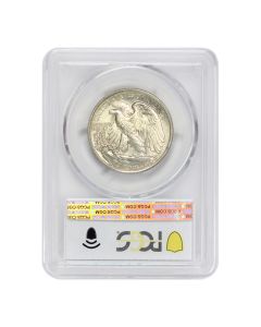 1936 50c Silver Walking Liberty PCGS MS67+ CAC
