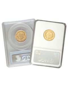 $3 Indian MS62 (Random Year) Obverse