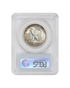 1944 50c Silver Walking Liberty PCGS MS67+ CAC