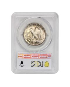 1946-D 50c Silver Walking Liberty PCGS MS67+ CAC Obverse