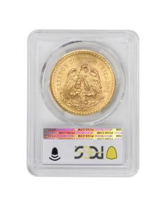 Mexico 1946 Gold 50 Peso PCGS MS64 Obverse