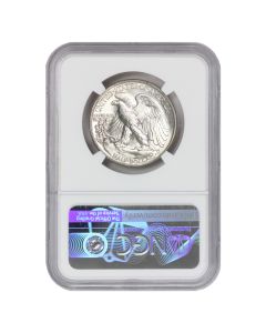 1946 50c Silver Walking Liberty NGC MS67+ CAC