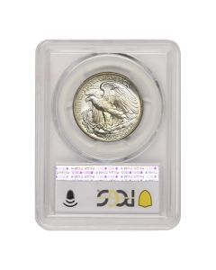 1946 50c Silver Walking Liberty PCGS MS67+ CAC Obverse