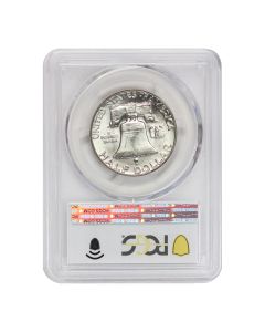 1963 50c Silver Franklin Half Dollar PCGS MS64FBL