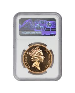 Great Britain 1986 Gold 5 Sovereign NGC MS68PL w/ COA