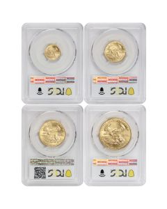 Set of 4 1988 Gold Eagles PCGS MS70