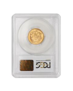 1889 $3 Gold Indian PCGS MS66 Obverse