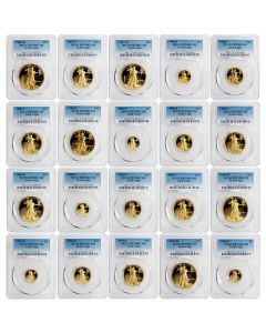 Set of 162 1986 to 2026 Gold Eagles PCGS PR70DCAM FS