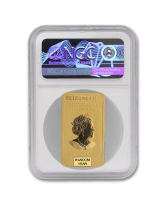 Australia Random Year 1oz Gold Dragon Bar NGC MS70 FDOI Lunar Label
