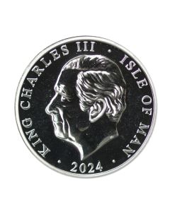 Isle of Man 1 oz. Silver Angel 2024 BU Lot of 100 Reverse