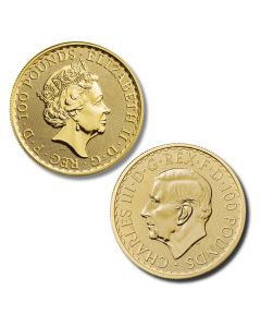 British 1oz Gold Britannia BU Random Year