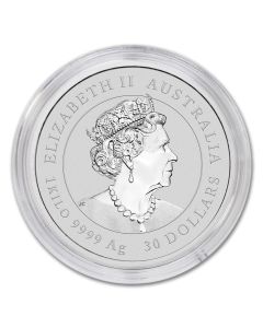 2023 Australia 1 Kilo Silver Lunar Rabbit Coin BU