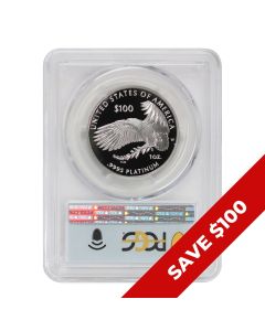 2025-W $100 Platinum Eagle PCGS PR70DCAM FDOI Flag w/ OGP
