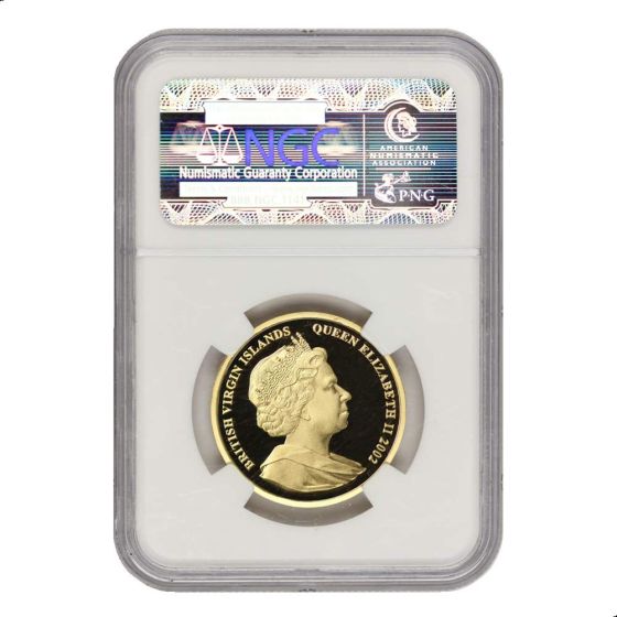 British Virgin Islands 2002 Gold $250 September 11 Commemorative