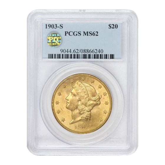 1903-S $20 Gold Liberty PCGS MS62 PQ