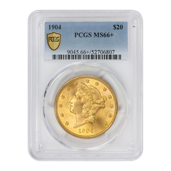 1904 $20 Gold Liberty PCGS MS66+