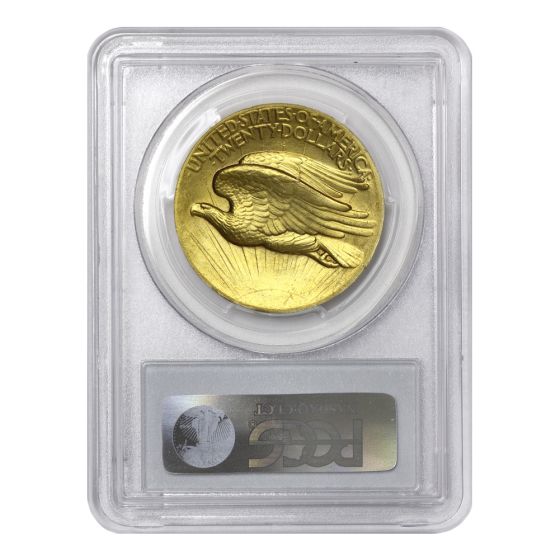 US $20 Saint Gaudens 1907 PCGS MS64 High Relief Wire Edge PQ