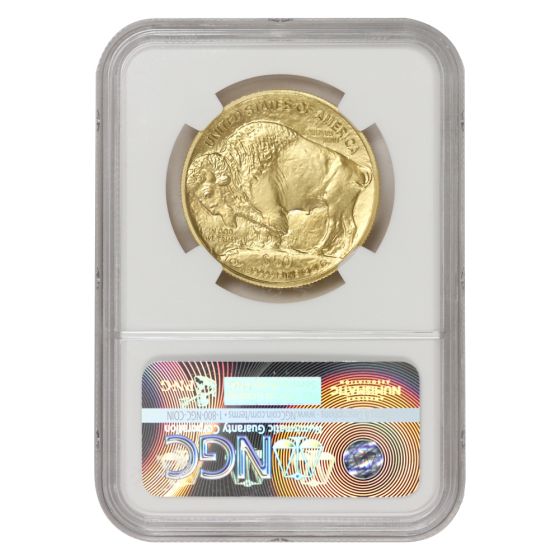 2009 $50 Gold Buffalo NGC MS70 ER Blue Label