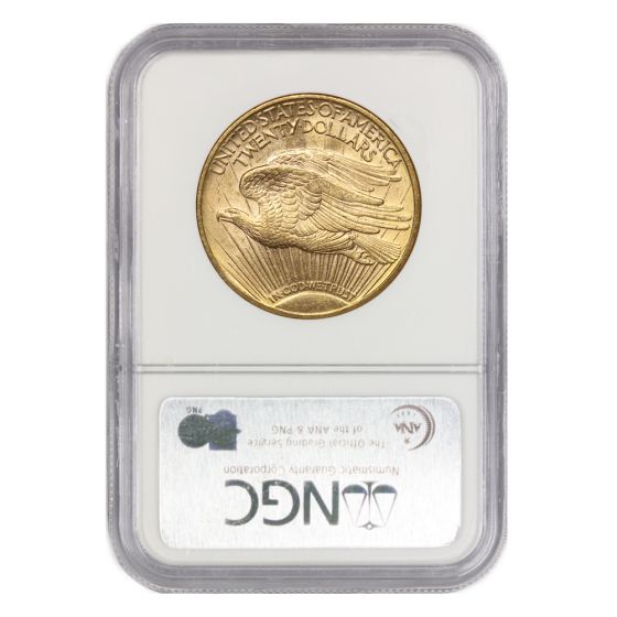 1910-D $20 Saint Gaudens NGC MS63