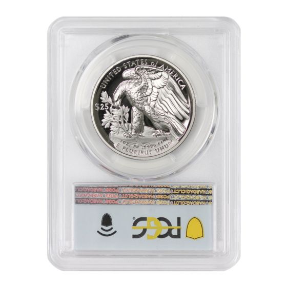 2021-W $25 Palladium Eagle PCGS PR70DCAM FDOI Flag Label w/ OGP