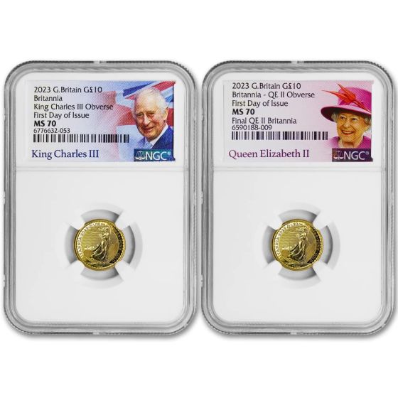 Elizabeth Queen Ⅱ 1/10 oz（2021 Platinum Britannia 1/10 Ounce BU 