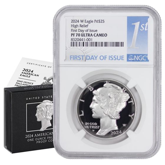 2024-W $25 Palladium Eagle NGC PF70UCAM FDOI w/ OGP