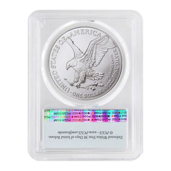 2026 $1 Silver Eagle PCGS MS70 FS Flag Label