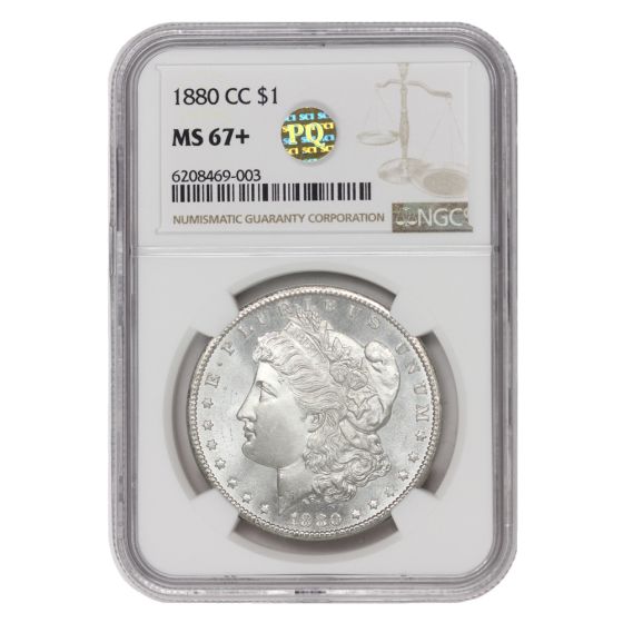 1880-CC $1 Silver Morgan NGC MS67+ PQ