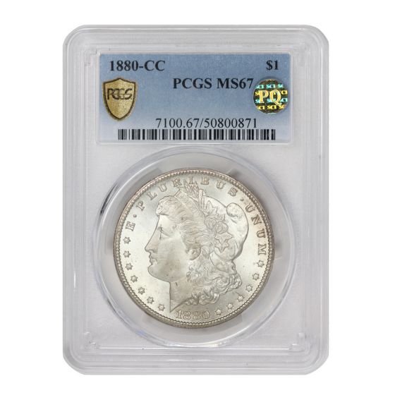1880-CC $1 Silver Morgan PCGS MS67 PQ