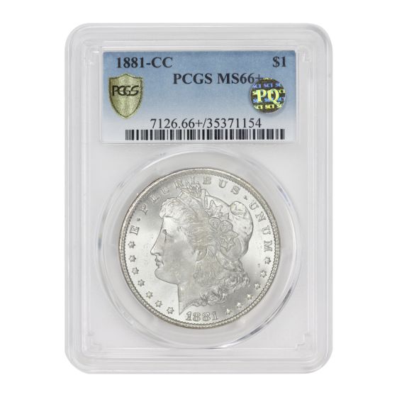 1881-CC $1 Silver Morgan PCGS MS66+ PQ