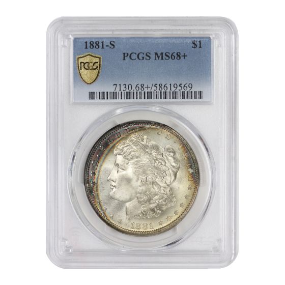 1881-S $1 Silver Morgan PCGS MS68+