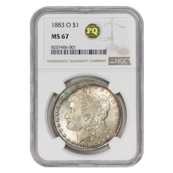 1883-O $1 Silver Morgan NGC MS67 PQ