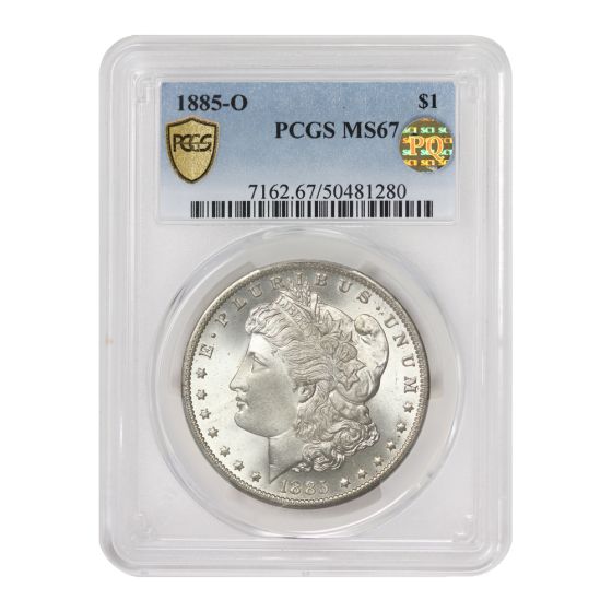 1885-O $1 Silver Morgan PCGS MS67 PQ
