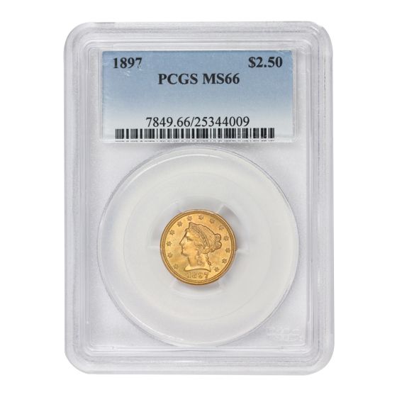 1897 $2.50 Gold Liberty PCGS MS66