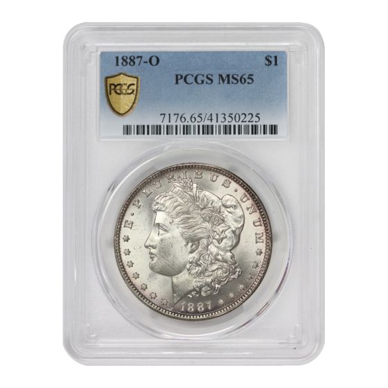 1887-O $1 Silver Morgan PCGS MS65