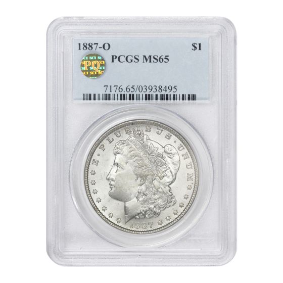 1887-O $1 Silver Morgan PCGS MS65 PQ
