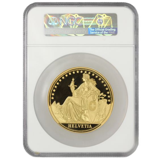 Swiss Gold 1987 12oz Helvetia NGC PF67UCAM PQ