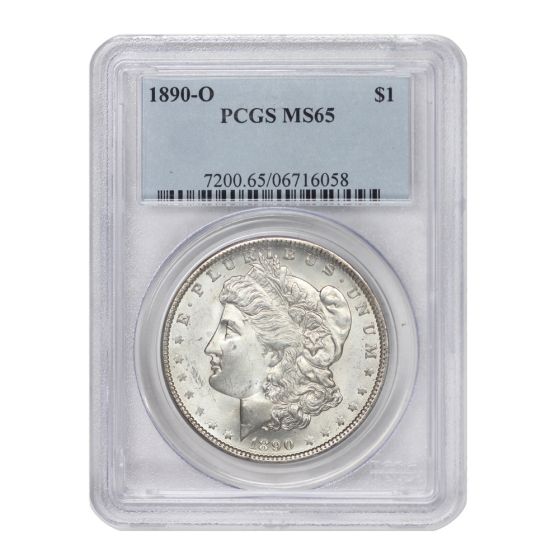 1890-O $1 Silver Morgan PCGS MS65